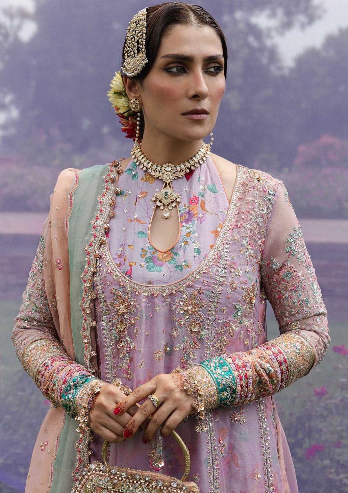 Formals - Hussain Rehar - The Doll House Festive Unstitched 26 - Gulrang photo 3