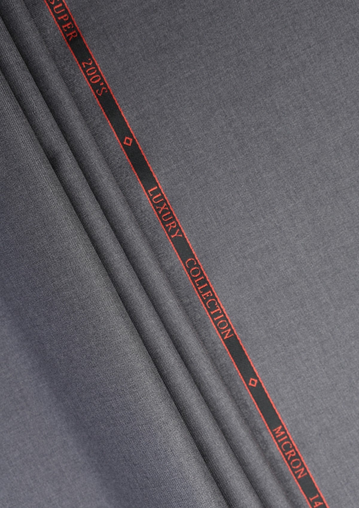 Drago Lanificio Beilla Super 200'S Micron 14 Wool Fabric - Grey photo 1