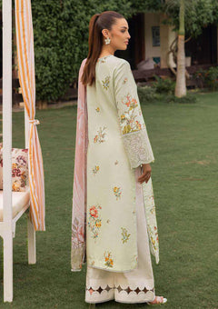 Lawn - Saad Shaikh - Mojito - Printed 25 - SS#1107 - Floral Mirage image 2