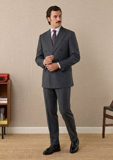 Guabello Super 150'S Seven ST Wool Fabric - Grey photo 1
