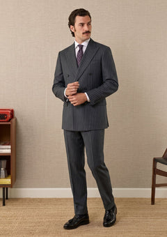 Guabello Super 150'S Seven ST Wool Fabric - Grey photo 1
