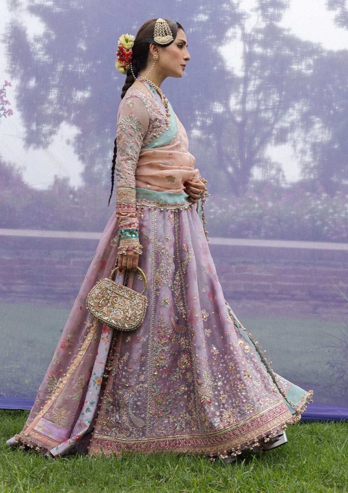 Formals - Hussain Rehar - The Doll House Festive Unstitched 26 - Gulrang photo 4