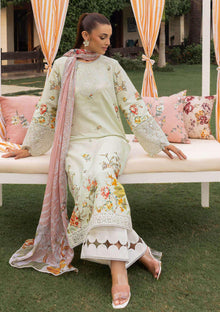Lawn - Saad Shaikh - Mojito - Printed 25 - SS#1107 - Floral Mirage image 4