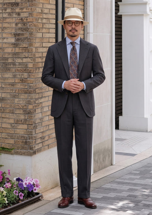 Carlo Barbera Riserva Superfine Exclusive Wool Fabric - R Black image 1