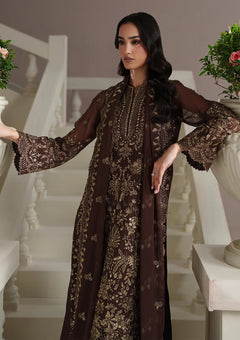 Formals - Emaan Adeel - Modern Heirloom Unstitched Chiffon 26 - ADELIA photo 4