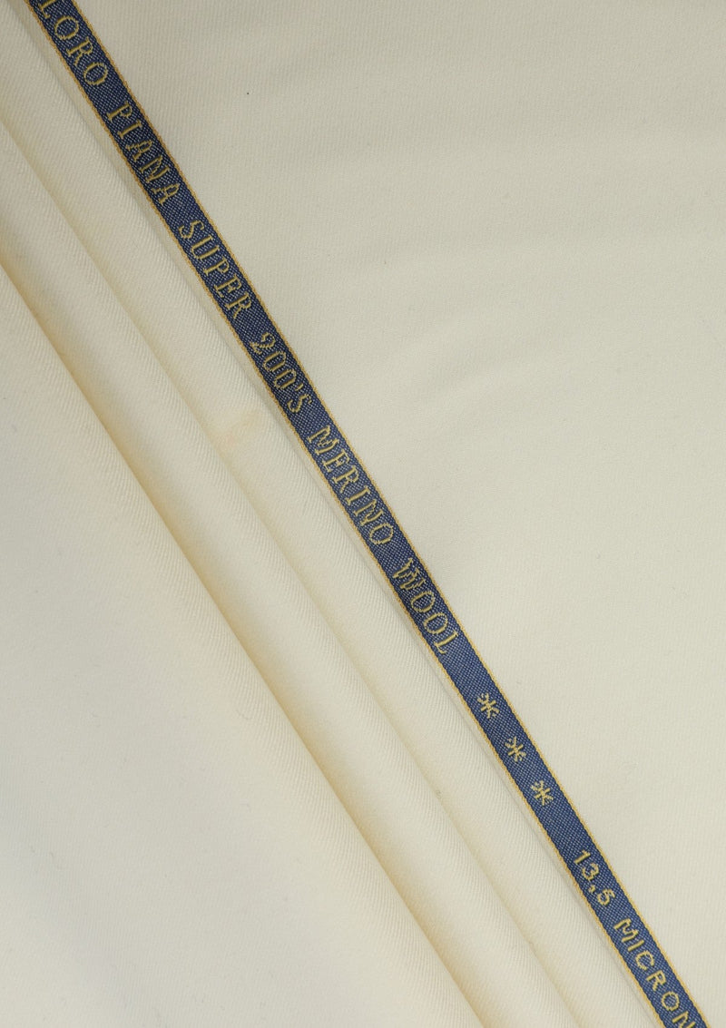 Loro Piana Super 200'S Merino Wool 13.5 Microns - Cream