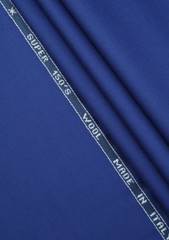 Guabello Super 150's Seven Wool Fabric - R Blue photo 2