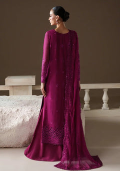 Formals - Emaan Adeel - Modern Heirloom Unstitched Chiffon 26 - ROSE MEMOIR photo 2