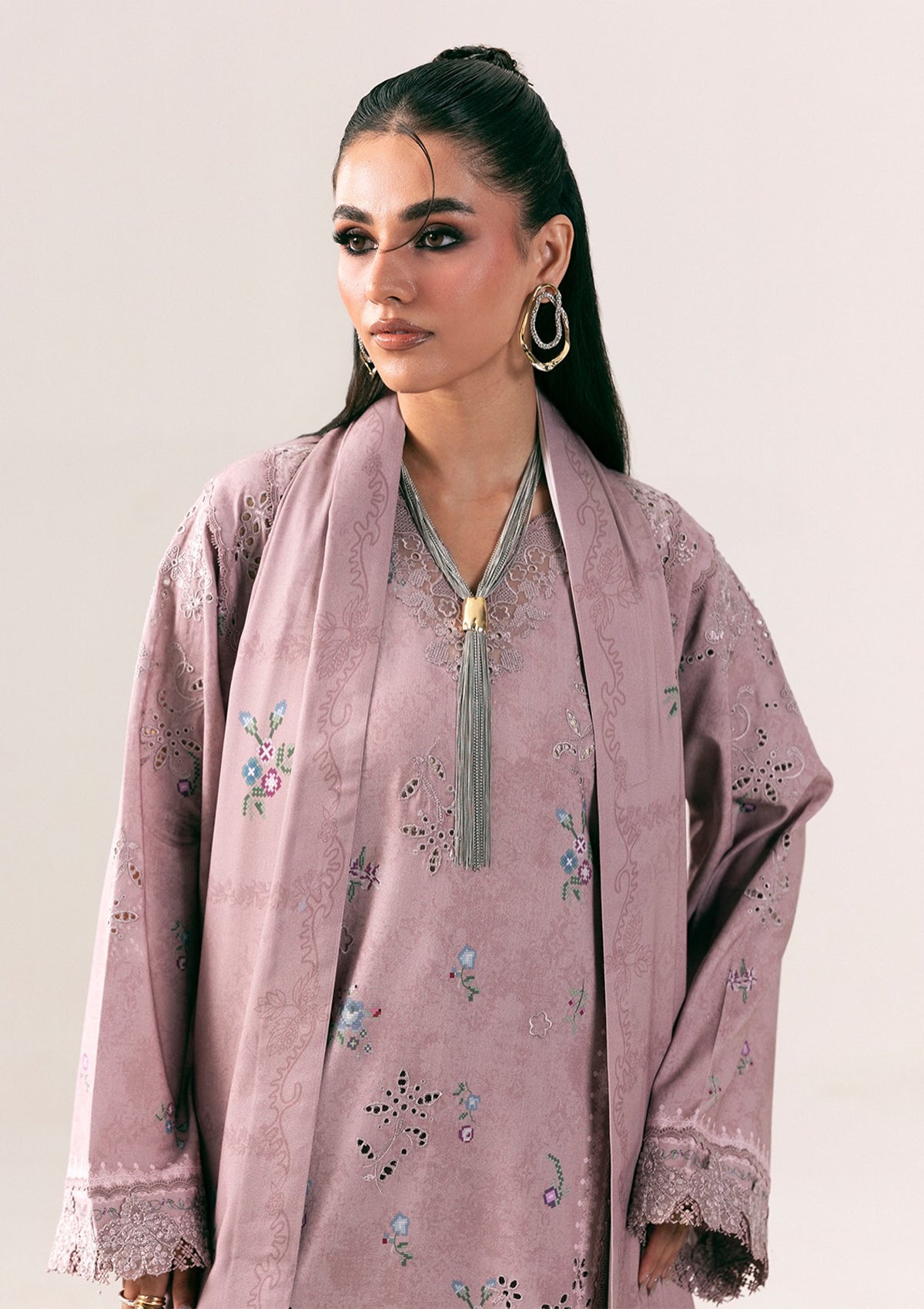 Winter - Qalamkar - Q Prints Unstitched 26 - QPW#08 B - Waniya photo 3