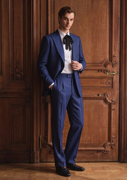 Drapers Sapphire Wool Fabric - P Blue photo 1