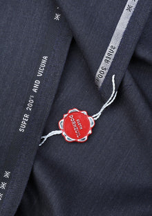 Dormeuil 175th Anniversary Super 200's Vicuna Wool Fabric - Charcoal photo 4