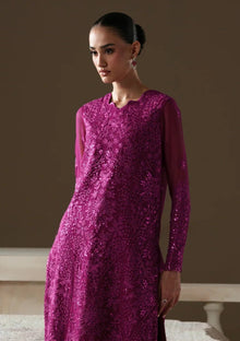 Formals - Emaan Adeel - Modern Heirloom Unstitched Chiffon 26 - ROSE MEMOIR photo 4