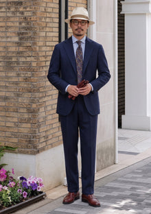 Carlo Barbera Riserva Superfine Exclusive Wool Fabric - Blue image 1