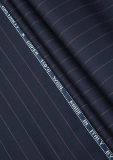 Guabello Super 130's Wool Fabric - Blue photo 2