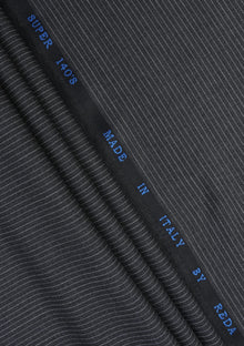 Reda Superior Super 140'S Wool Fabric - Charcoal Grey photo 1