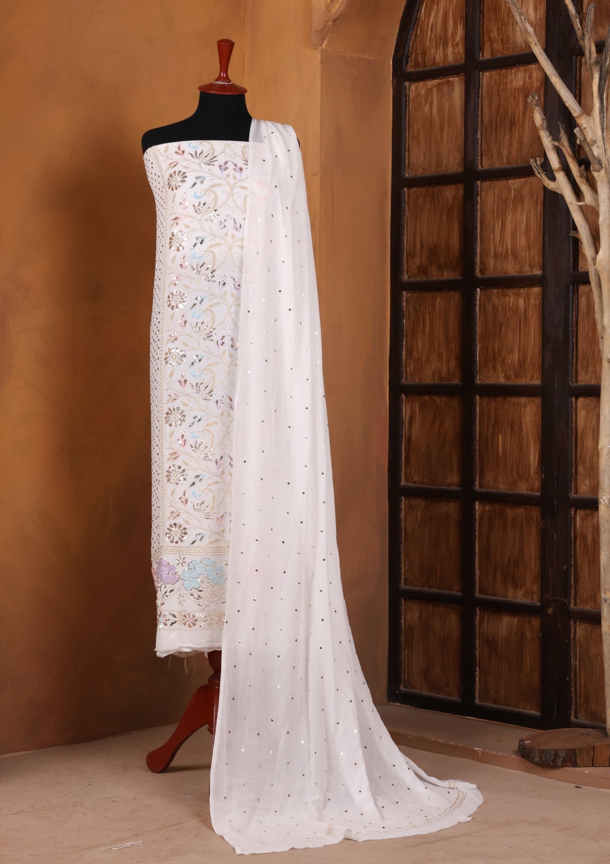 Formals - Bahawalpur Pehnawa - Georgette Chiffon - 2 Piece - D#16 - photo 1