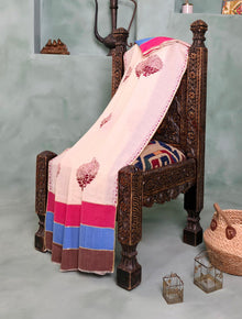 Pashmina Ari Work Shawl D#06 - Off White photo 1