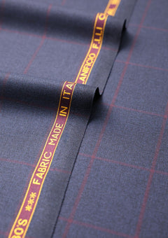 Cerruti Prestige Lanificio Super 130's Wool Fabric D#02 - Royal Blue photo 3