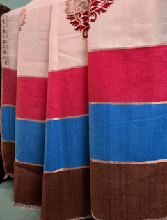Pashmina Ari Work Shawl D#06 - Off White photo 3