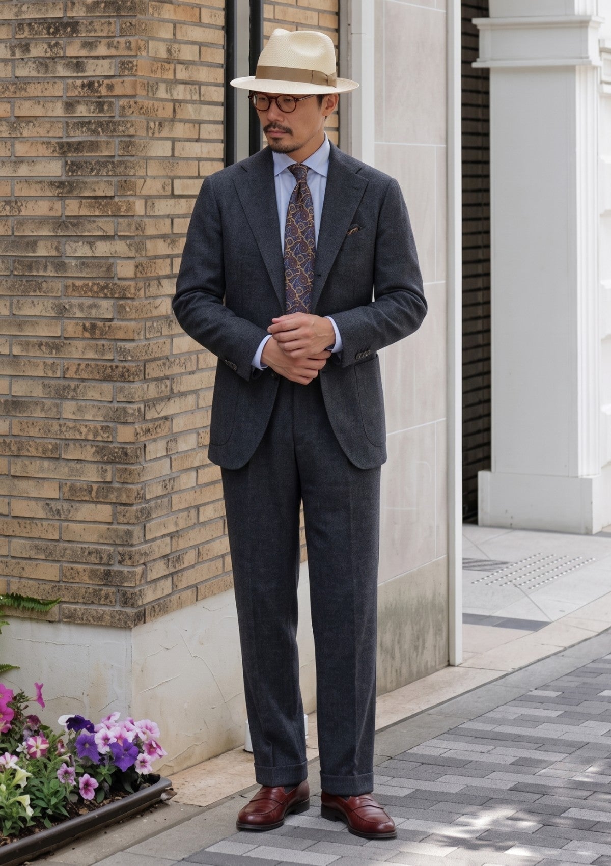 Carlo Barbera Riserva Superfine Exclusive Wool Fabric - B Grey image 1