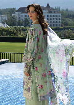 Lawn - Elaf Premium - Signature Embroidered Prints 26 - ESA#06B - EVELINE WHISPER photo 2