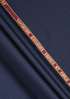 Carlo Barbera Riserva Superfine Exclusive Wool Fabric - Blue image 2
