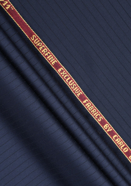 Carlo Barbera Riserva Superfine Exclusive Wool Fabric - Blue image 2