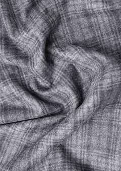Ermenegildo Zegna 14 Mil Mil Wool, Silk & Cashmere 230 GR - Charcoal photo 2