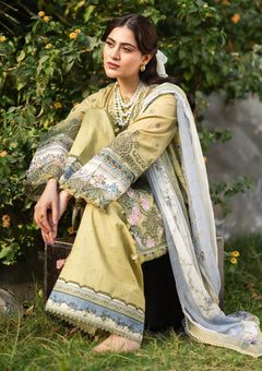Lawn - Elaf Premium - Chikankari Prints 26 - ERC-8B - MENAH photo 3