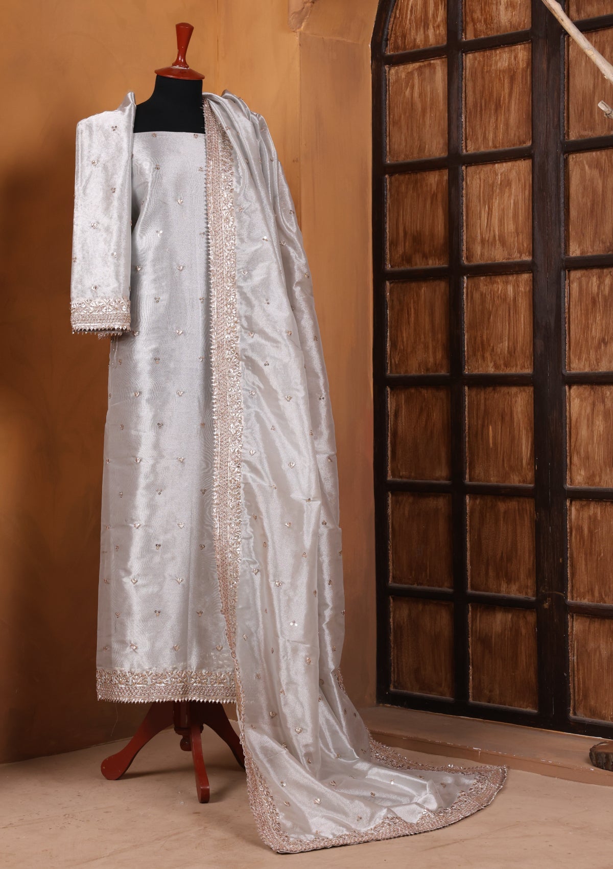 Formals - Bahawalpur Pehnawa - Masuri Gota Work - 2 Piece - D#10 - photo 1