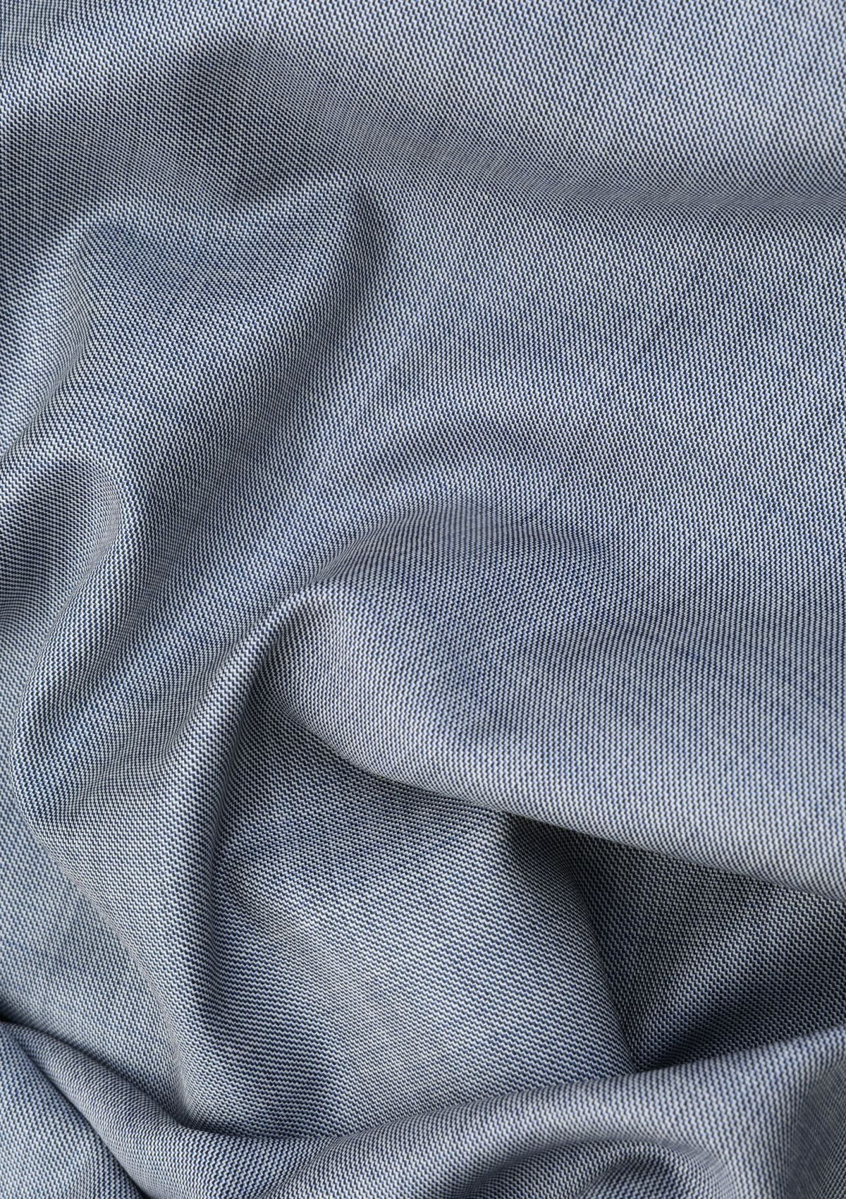 Reda Super 110'S Sharkskin 270 GM Wool Fabric - Grey photo 2