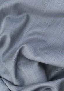 Reda Super 110'S Sharkskin 270 GM Wool Fabric - Grey photo 2