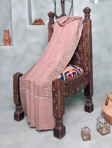 Pashmina Kashmiri Border Shawl D#169 - Skin photo 1