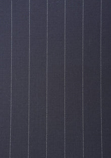Cavani Four Season Wool Selvage Broad Stripe - Navy image 2