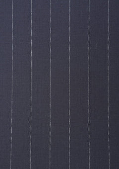 Cavani Four Season Wool Selvage Broad Stripe - Navy image 2