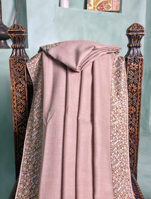 Pashmina Kashmiri Border Shawl D#169 - Skin photo 2