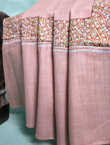 Pashmina Kashmiri Border Shawl D#169 - Skin photo 3