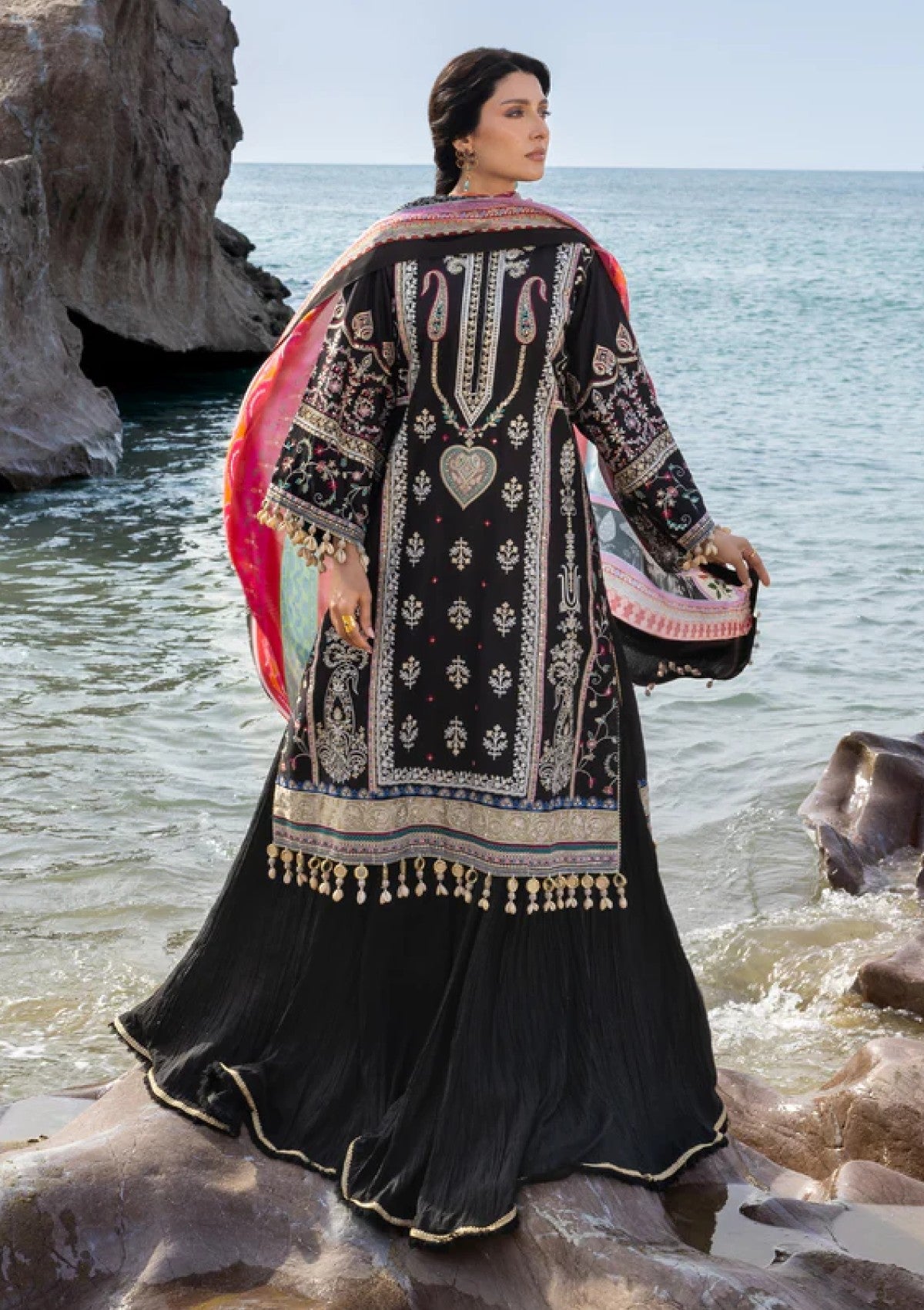 Lawn - Sadaf Fawad Khan - Siraa - Luxury 26 - Kohl photo 2