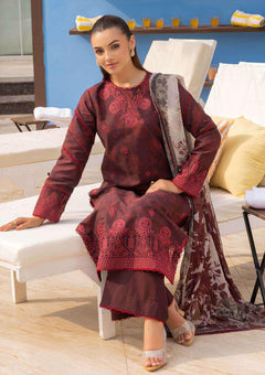 Lawn - Saad Shaikh - Mojito - Printed 25 - SS#1108 - Twilight Flora image 2