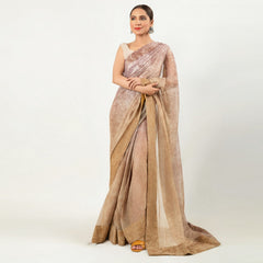 IASC 15 Digital Printed Chiffon Saree – product image 6