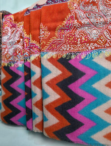 Pashmina Kashmiri Jaaldar Shawl D#153 - Multi photo 3