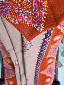 Pashmina Kashmiri Jaaldar Shawl D#153 - Multi photo 4