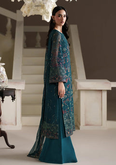 Formals - Emaan Adeel - Modern Heirloom Unstitched Chiffon 26 - ANTIQUE CHARM photo 3