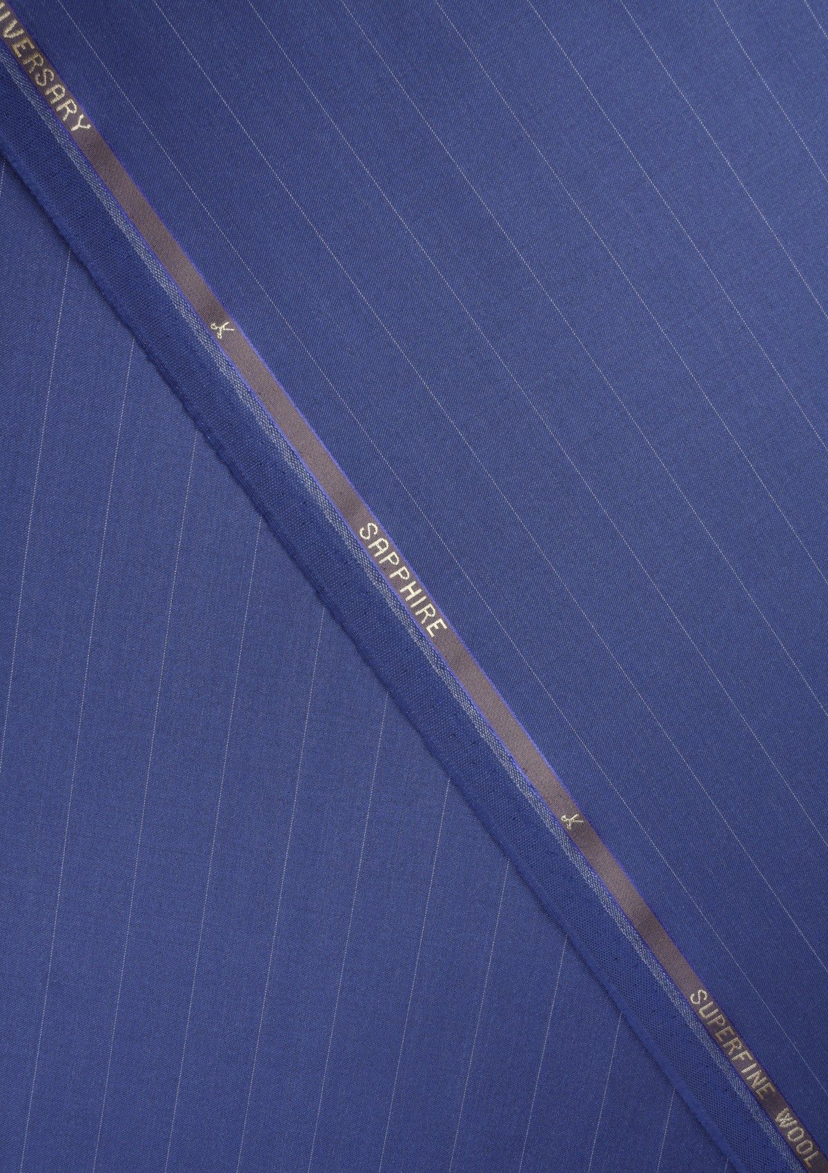 Drapers Sapphire Wool Fabric - P Blue photo 2
