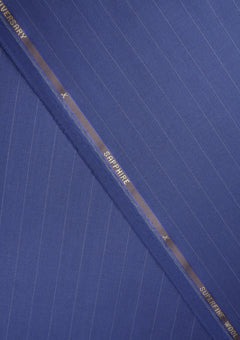 Drapers Sapphire Wool Fabric - P Blue photo 2