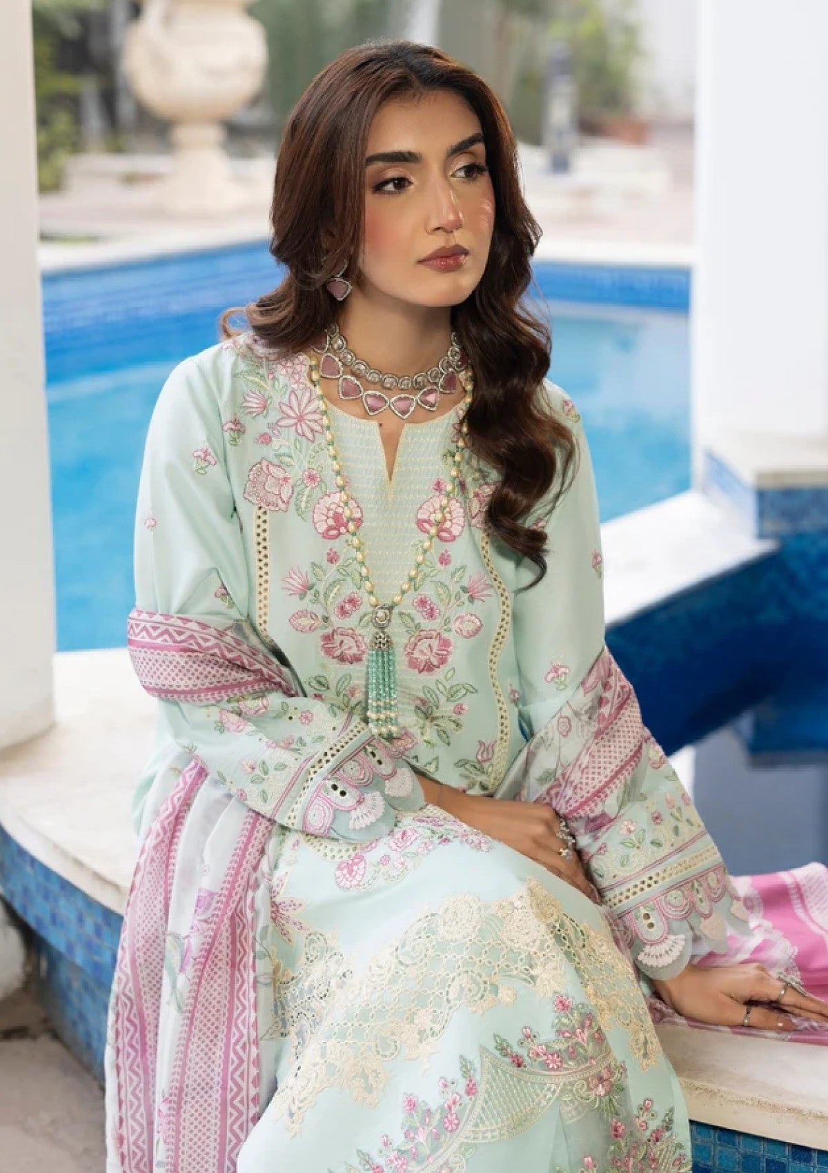 Lawn - Marwat Textiles - Gulmina - Dilkash 26 - D#04 - IQRA image 3