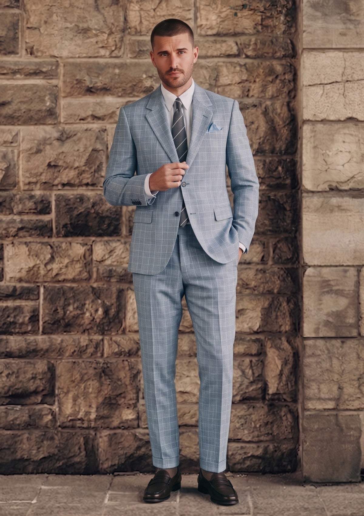 Dormeuil Tropical Amadeus Wool Fabric - B Grey photo 1