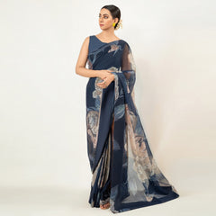 IASC 13 Digital Printed Chiffon Saree – product image 7