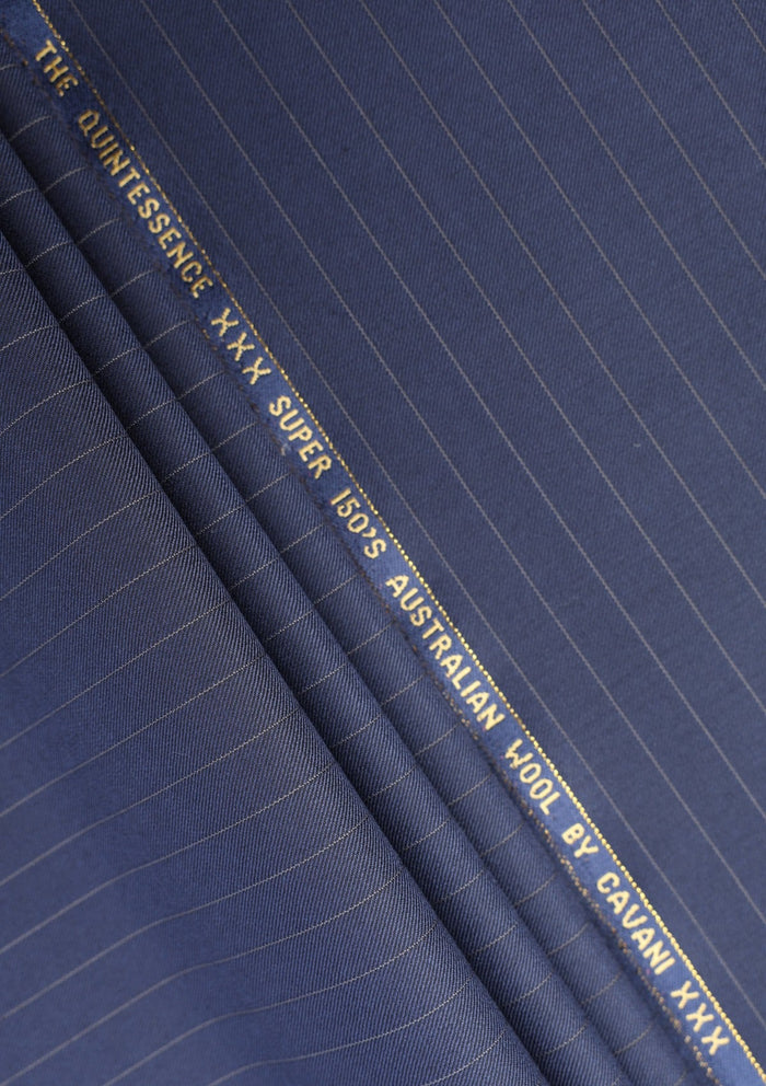 Cavani The Quintessence Super 150'S Wool - Navy Blue