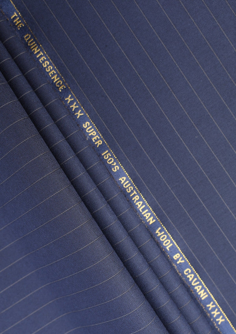 Cavani The Quintessence Super 150'S Wool - Navy Blue